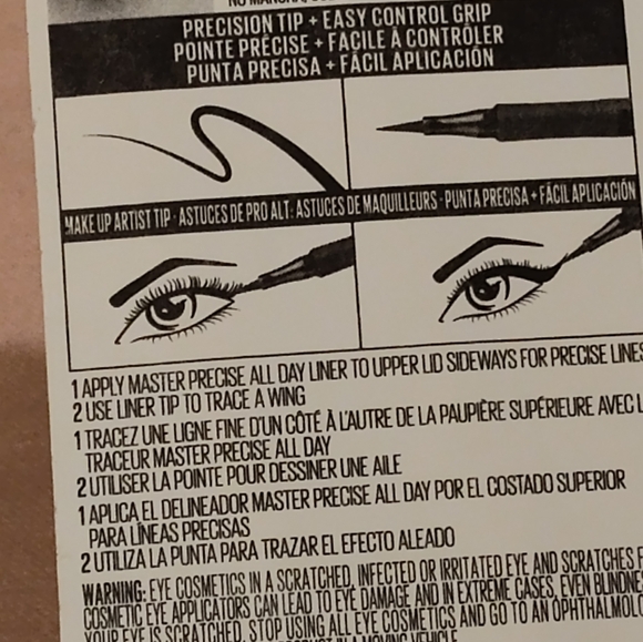 NWT! Maybelline MASTER PRECISE ALL DAY LIQUID EYELINER (Shade 111/Forest Brown) - Picture 6 of 6